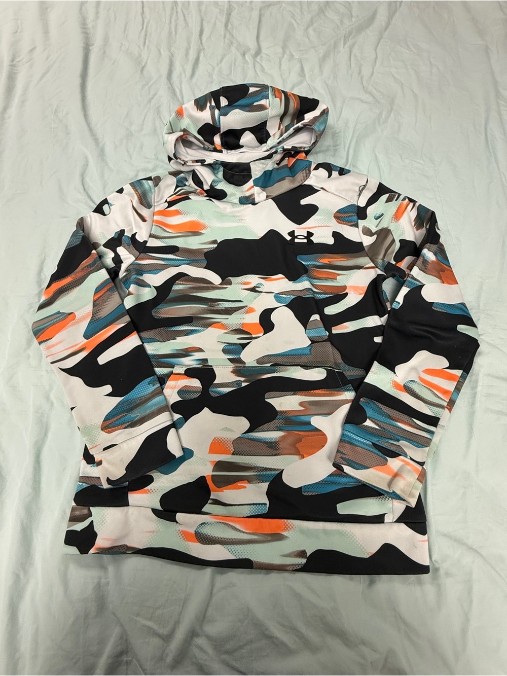 Under Armour Youth L (YLG) Multicolor Abstract Camo Athletic Pullover Hoodie